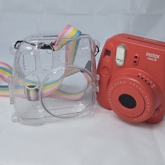 Fujifilm instax mini 8 Instant Camera - Coral Red - Picture 2 of 6